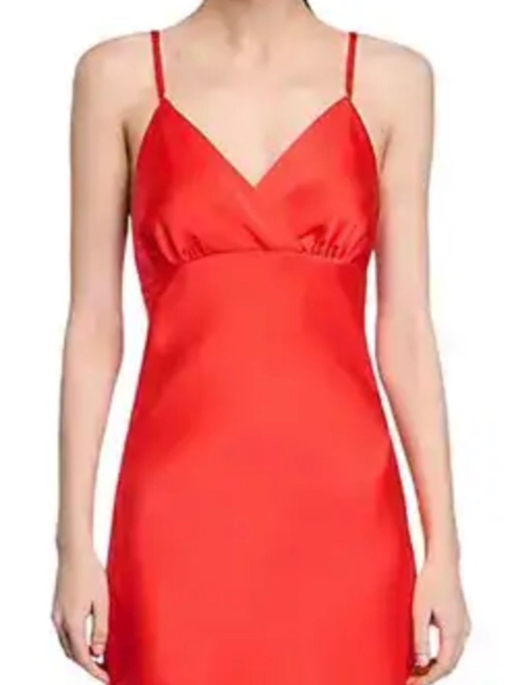 Sandro Floaty Satin Maxi Slip Dress Poppy Size 4 (Europe Size 36)